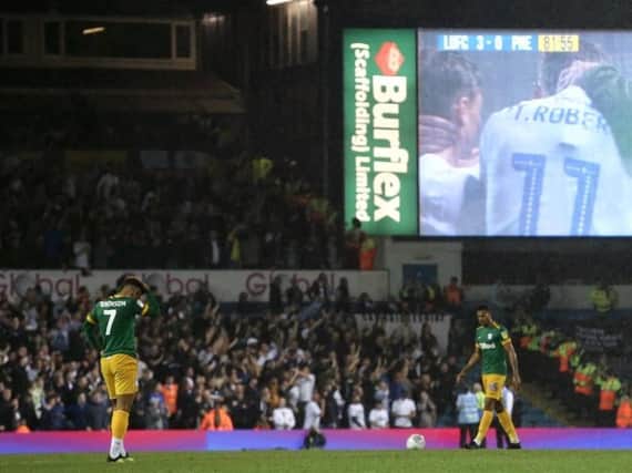 PNE were well beaten at Elland Road last night