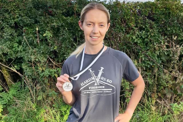 Michelle Hincks after the 60-mile Hardmoors run earlier this month.