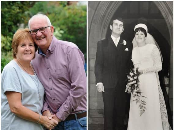 Barbara and Colin Woods celebrate their 50th wedding anniversary on Friday