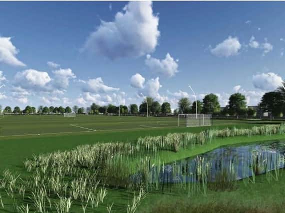 Artist's impression of PNE's proposed training complex at Ingol