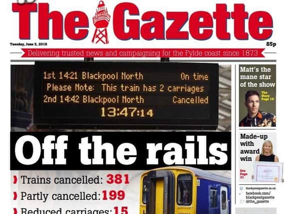 How the Gazette reported the summer rail issues
