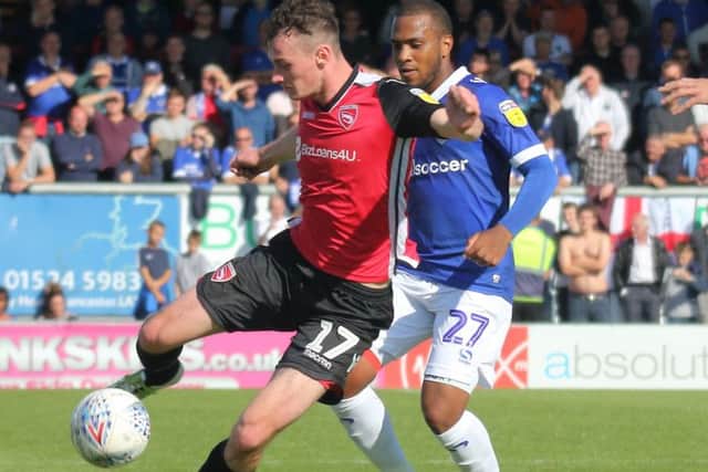 Liam Mandeville is one of Morecambe's attacking options