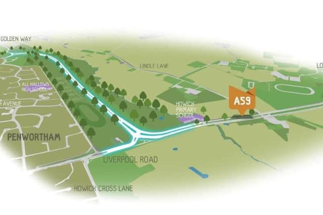 How Penwortham Bypass will look once completed