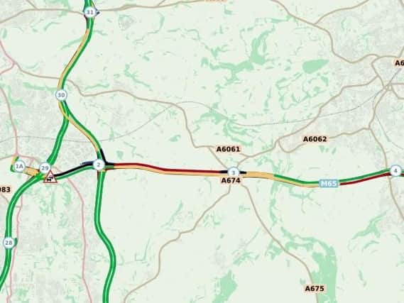 Heavy traffic causes rush hour delays on the M65 and M6