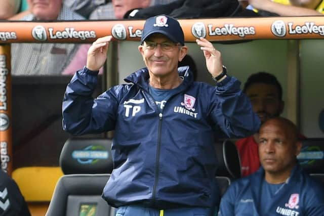 Middlesbrough manager Tony Pulis