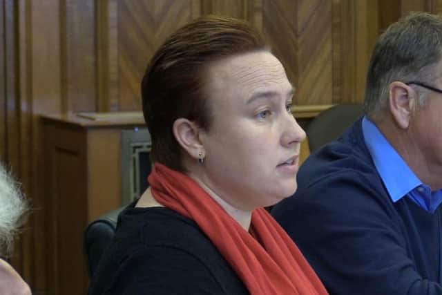 County Cllr Erica Lewis (Lab) - "concerned" over the way changes to carers' permits were handled.