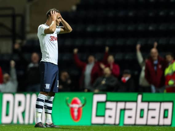 Graham Burke rues missing a penalty as PNE exited the Carabao Cup