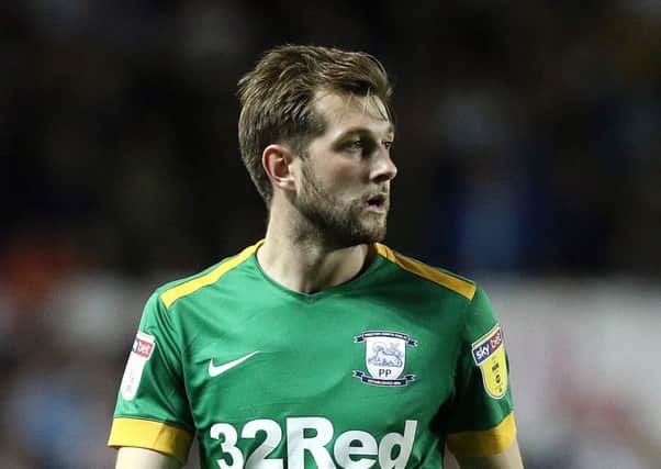 Tom Barkhuizen scored his first goal of the season in Preston's midweek game against Middlesbrough