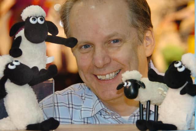 Nick Park with Shaun the Sheep
