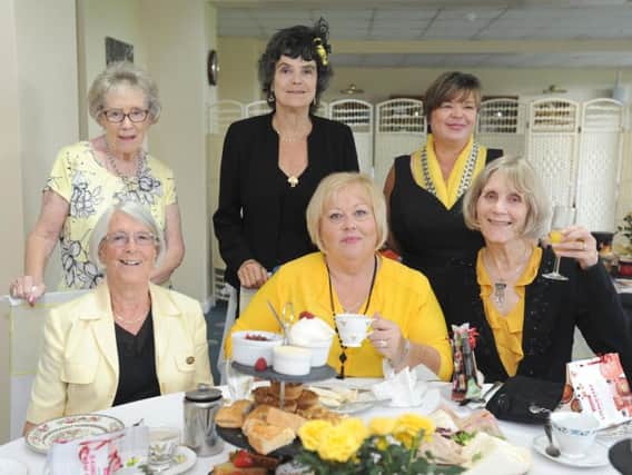 Ingol WI celebrate their 90th birthday by having a Presidents Lunch at Ashton & Lea Golf Club. Pictured clockwise from top left are Lynne Dunnagan, Anne Crossthwaite, Rosemary Moreton, Jan Domleo, Trilby Beetham and Hilary Ronson.
