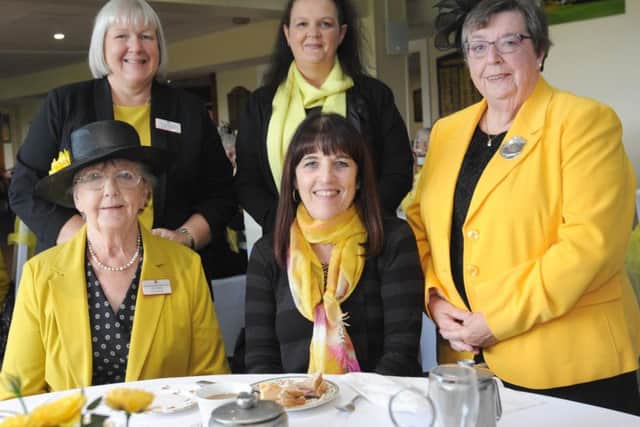Ingol WI celebrate their 90th birthday by having a Presidents Lunch at Ashton & Lea Golf Club. Pictured clockwise from top left are Heather Williams, Ellen Nuttall, Jackie Hobson, Margaret Such and Ann Phythian.