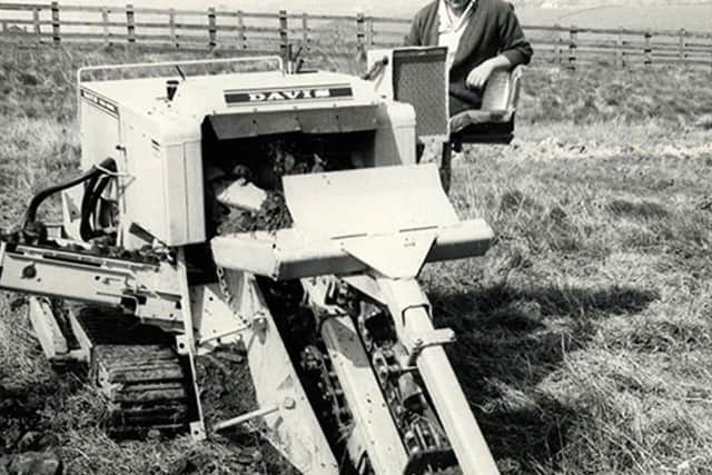 Fred's trenching machine from the 1970s