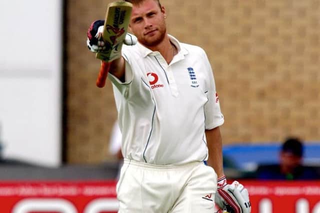 Freddie Flintoff during his cricketing career
