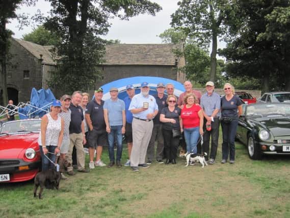 Members of West Lancashire MG Owners Club at Hoghton Tower's Classic Car Show