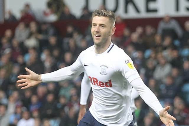 Gallagher celebrates scoring a free-kick in the 3-3 draw at Aston Villa