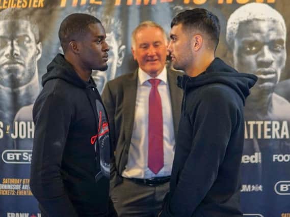 Jack Catterall and Ohara Davies face-off after Thursday's press conference in Leicester