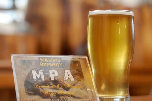 Nick Reid from the Masons Arms in Chorley has already sold out of his first home brewed beer, Masons Pale Ale (Photos: Johnston Press)