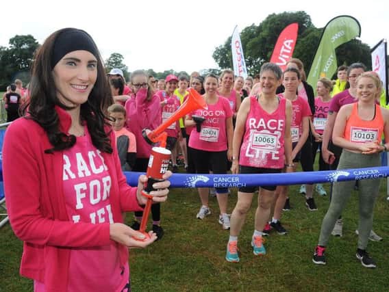 Shelley Gluyas started this year's Race for Life in Preston