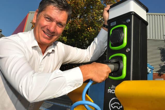 John Maddox, Director at E-Mission, the Preston company which has installed two electric car charge points at Fishergate Shopping Centre