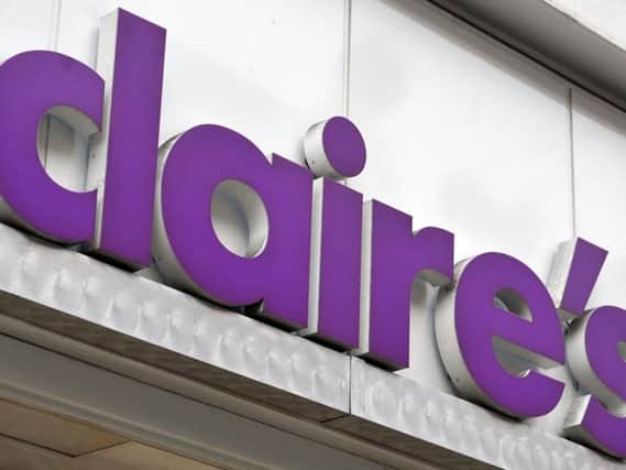 Claire's has more than 350 stores in the UK