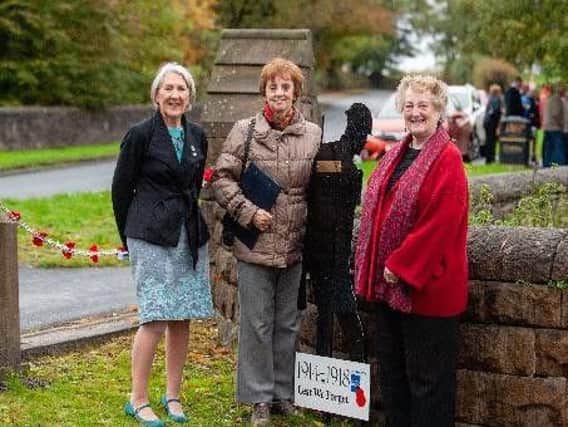 WI Representatives at Sundays ceremony: president Anita Pugh with Janet Hindle and former Hoghton WI president Margaret Tomlinson