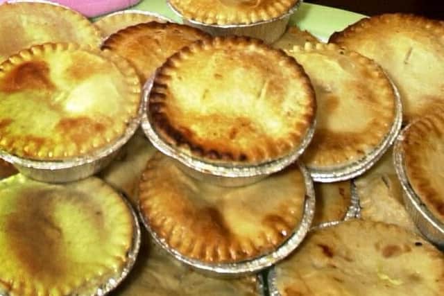 Pies of all types are on offer at football grounds, but James only has eyes for butter.