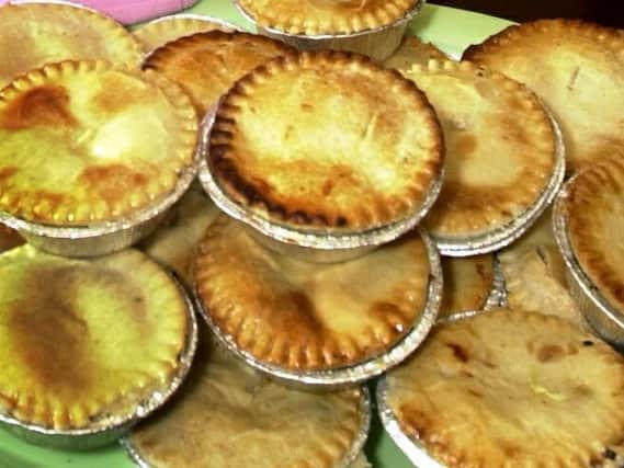 Pies of all types are on offer at football grounds, but James only has eyes for butter.