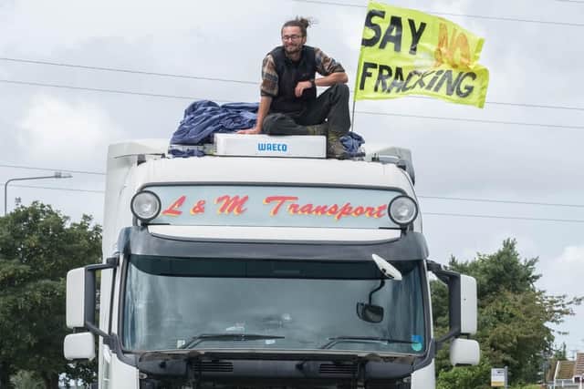 An appeal is due to be heard over a jail sentence for three protesters who lorry-surfed at the Preston New Road drill site