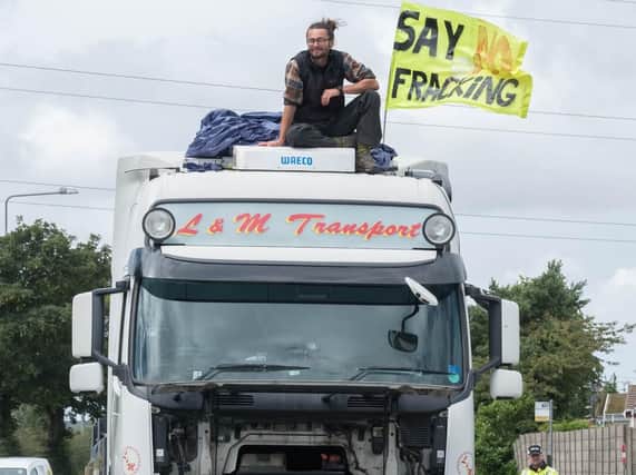 An appeal is due to be heard over a jail sentence for three protesters who lorry-surfed at the Preston New Road drill site