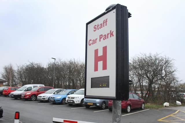 The car park at Royal Preston Hospital