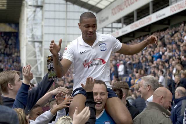 Humphrey was carried shoulder high by North End fans after PNE reached the play-off final following the semi-final win over Chesterfield