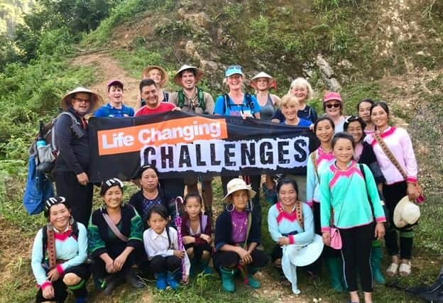 Group photo of all those taking part in the trek which was organised by Life Changing Challenges