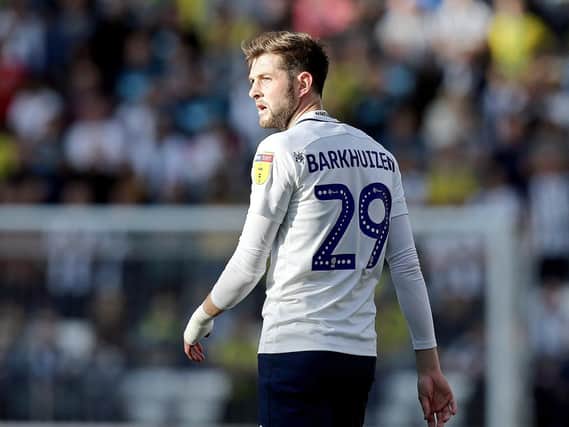 Tom Barkhuizen missed Preston's draw at Hull with an ankle problem