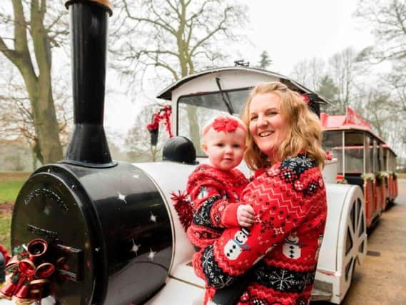 Parents and children fill the Santa Express on an annual basis