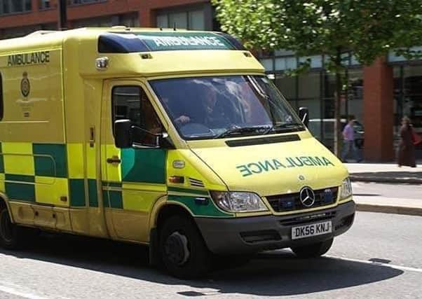An undated file image of an ambulance