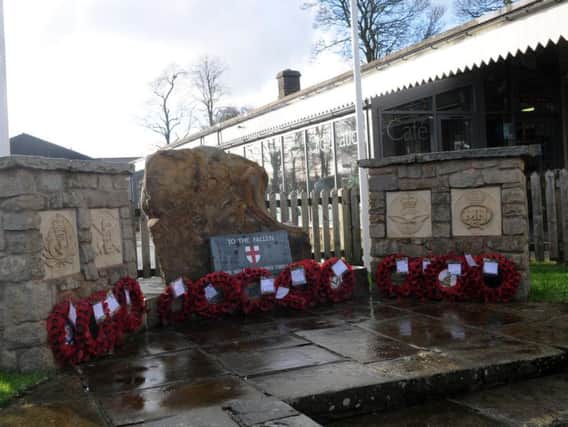The existing  war memorial  and Remembrance Garden on  Berry Lane, Longridge.
