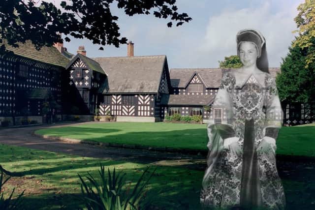 Mock up photo at Samlesbury Hall, Samlesbury, near Preston