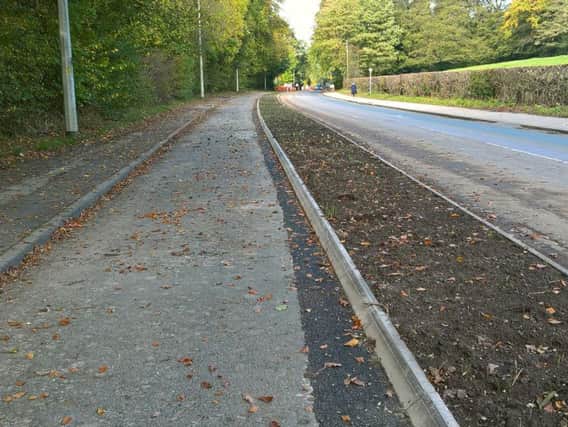 The new cycle route on Garstang Road