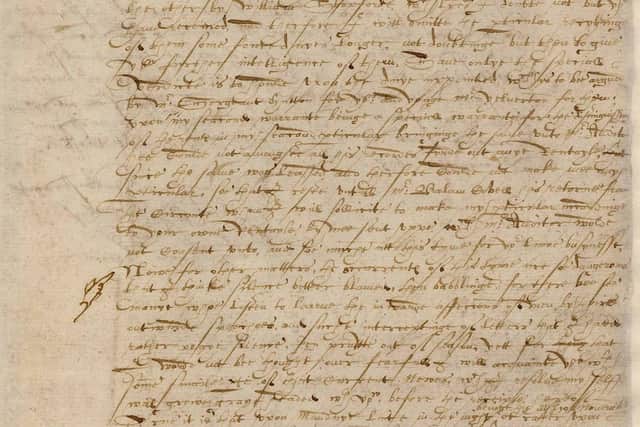 The letter dated November 6, 1605, reporting the aftermath of The Gunpowder Plot