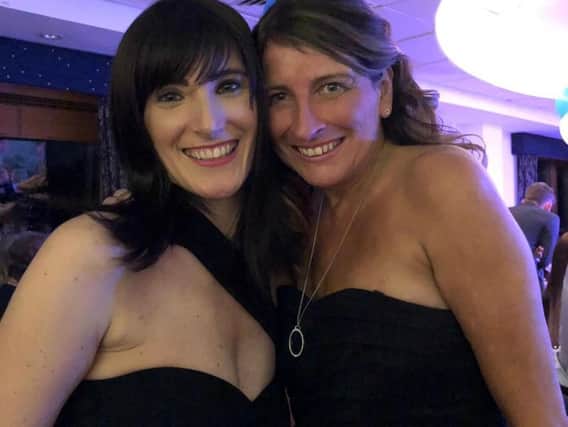 Shelley Gluyas and Debbie Valentine at the charity ball for Cancer  Research UK and Dementia UK