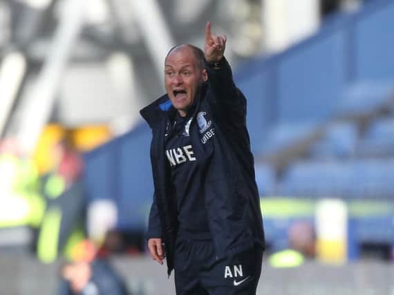 Alex Neil dishes out instructions at Deepdale on Saturday