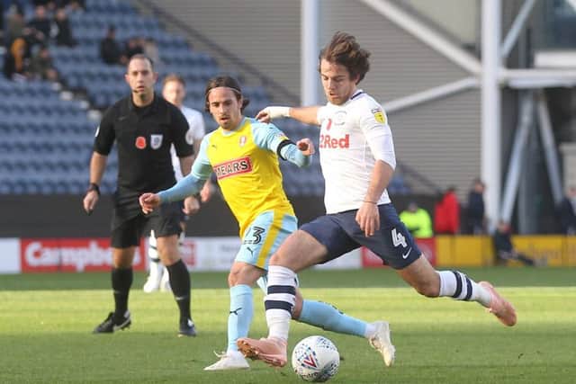 Ben Pearson in action against Rotherham