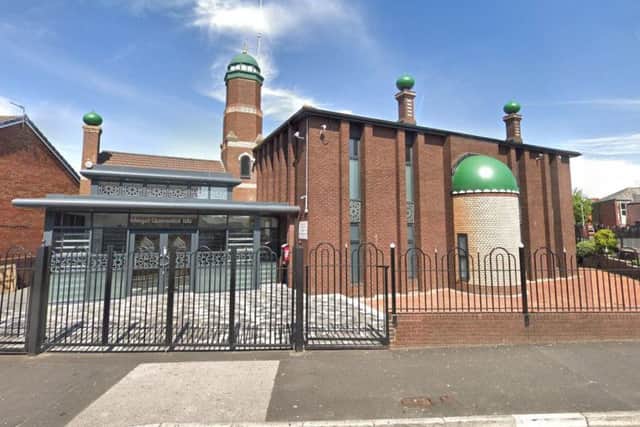 The Quwwatul Islam Mosque which was raided while worshippers were praying.