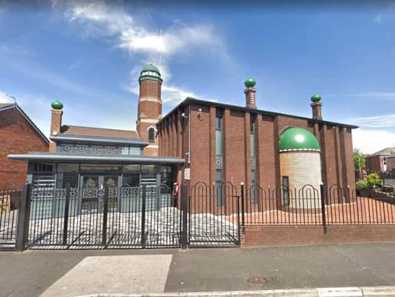 The Quwwatul Islam Mosque which was raided while worshippers were praying.