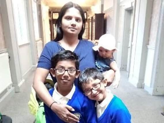 Jayanti Raddy and her children are some of the many left stranded by the axed service