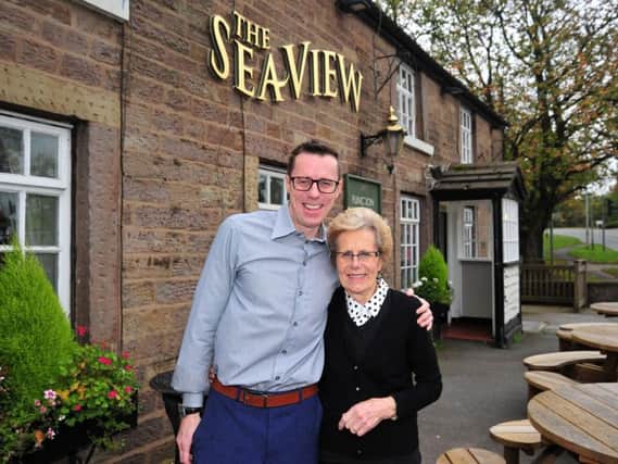 Jean Thompson and son Lee who run The Sea View pub in Chorley. Jean has been there since 1978