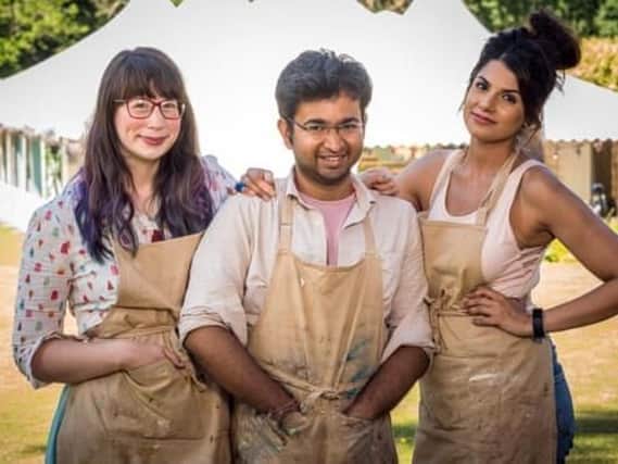 Great British Bake Offs Kim-Joy, Rahul and Ruby Photograph: Mark Bourdillon/Channel 4