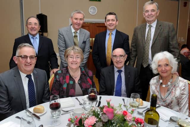 A group of distinguished guests