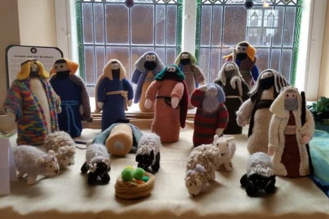 A scene from 'The Knitted Bible' exhibition