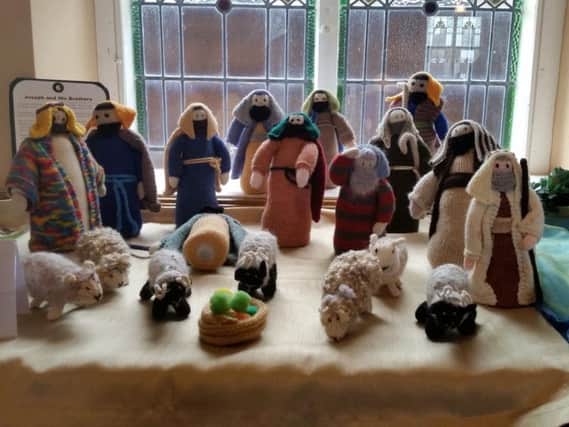 A scene from 'The Knitted Bible' exhibition
